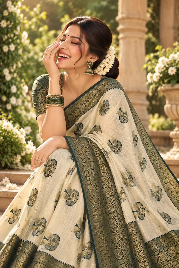 Royal_Ivory_And_Crimson_Banarasi_Silk_Zari_Weave_Saree
