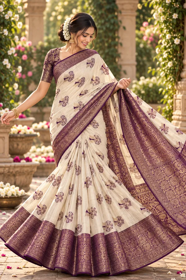 Royal_Ivory_And_Crimson_Banarasi_Silk_Zari_Weave_Saree