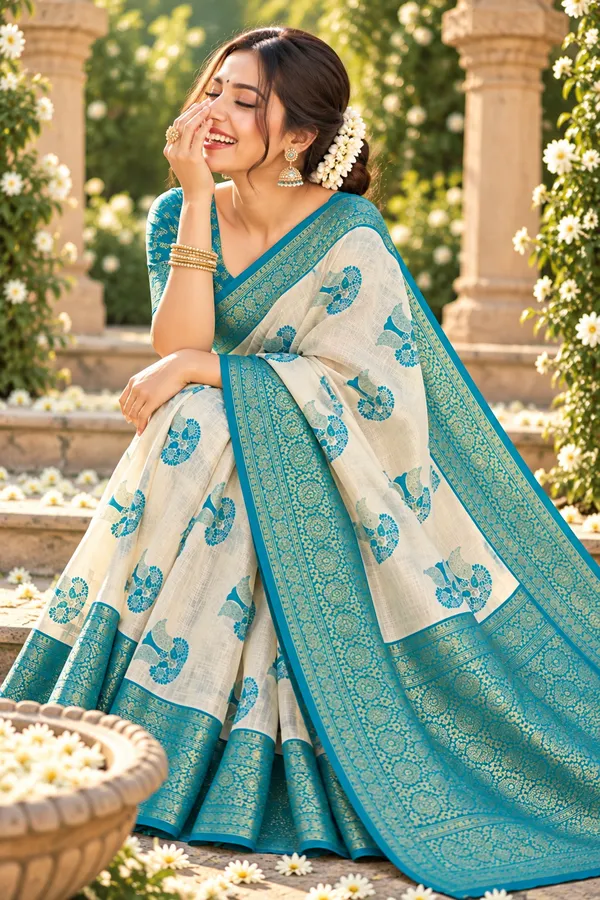 Royal_Ivory_And_Crimson_Banarasi_Silk_Zari_Weave_Saree