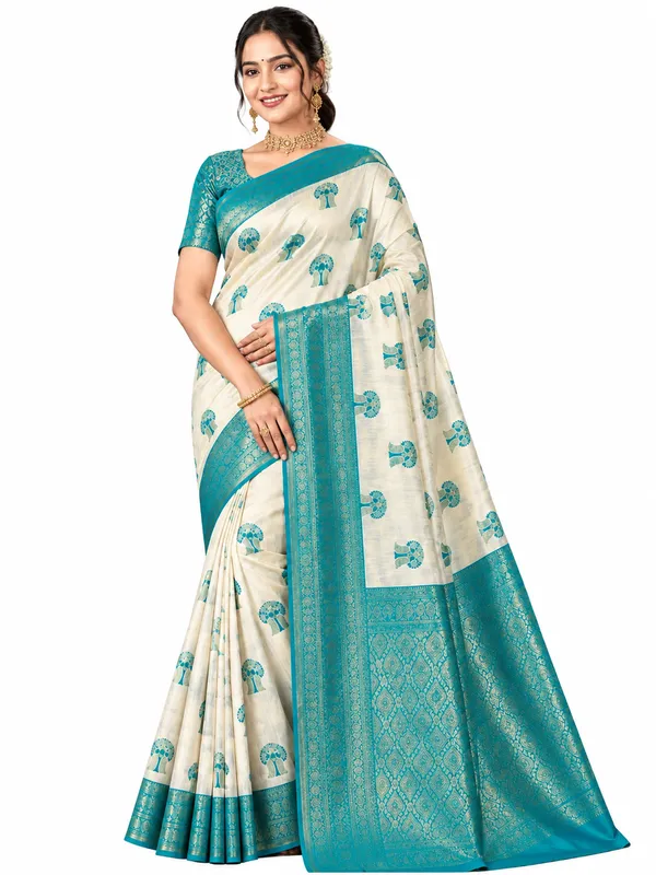 Royal_Ivory_And_Crimson_Banarasi_Silk_Zari_Weave_Saree