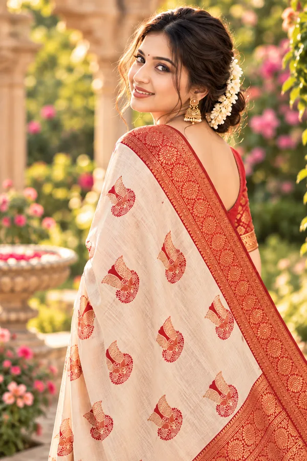 Royal_Ivory_And_Crimson_Banarasi_Silk_Zari_Weave_Saree