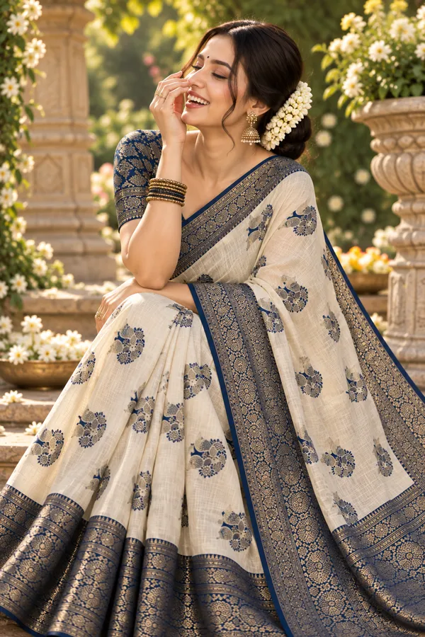 Royal_Ivory_And_Crimson_Banarasi_Silk_Zari_Weave_Saree