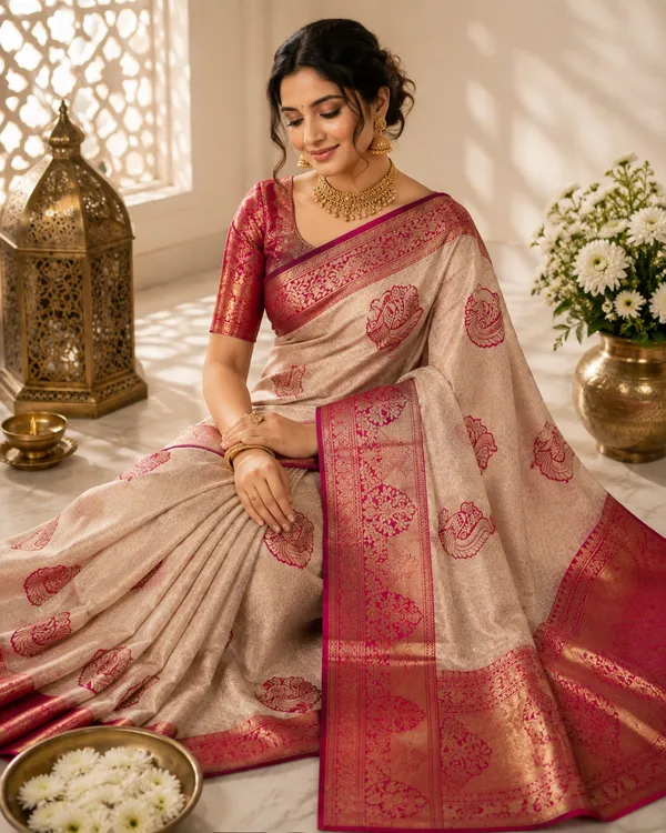 Royal_Ivory_Kanjivaram_Silk_Saree_with_Zari_Border