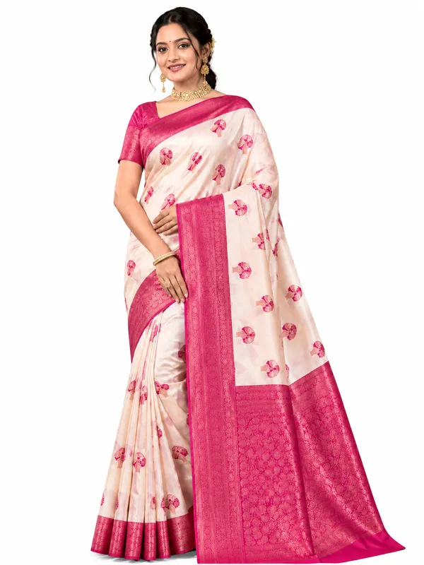 Royal_Ivory_And_Crimson_Banarasi_Silk_Zari_Weave_Saree