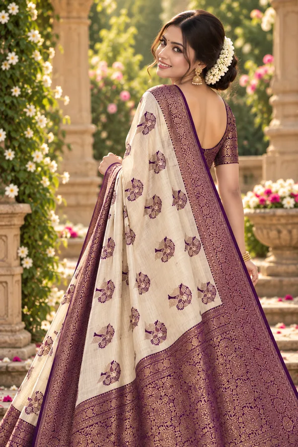 Royal_Ivory_And_Crimson_Banarasi_Silk_Zari_Weave_Saree