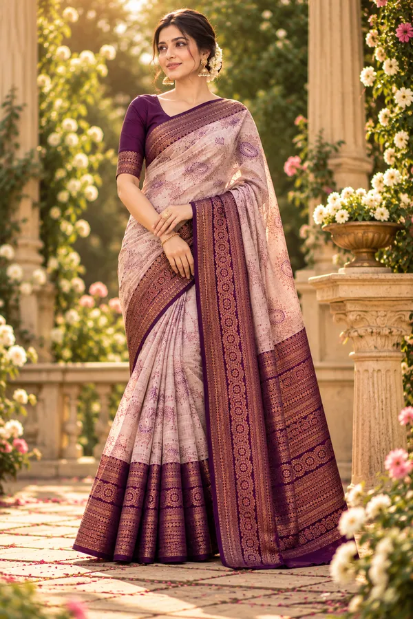Royal_Plum_Banarasi_Jacquard_Silk_Saree