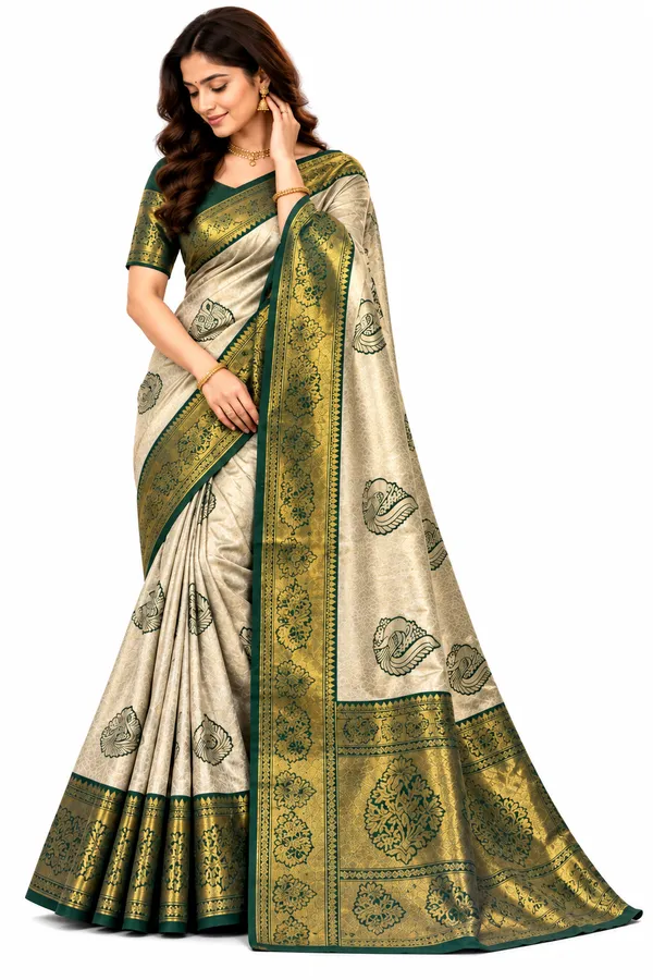 Royal_Ivory_Kanjivaram_Silk_Saree_with_Zari_Border