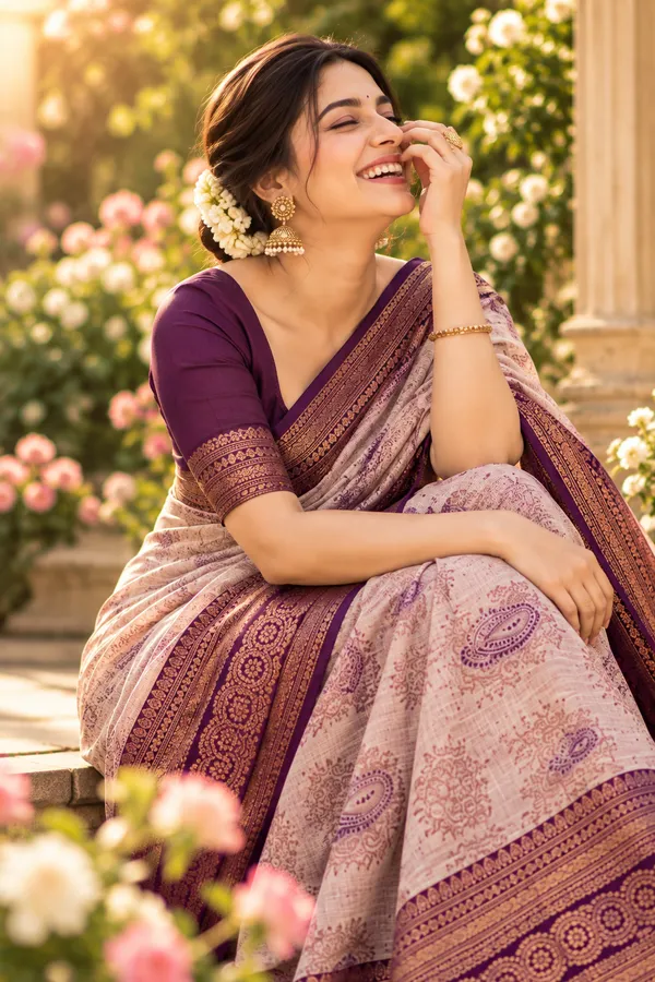 Royal_Plum_Banarasi_Jacquard_Silk_Saree