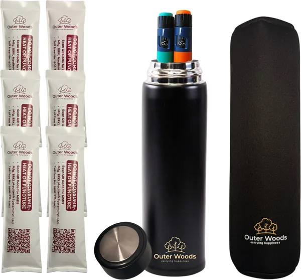 Outer_Woods_Insulin_Cooler_Bottle_Case_with_24_Hours_Cooling_6_Units_Mini_Ice_Gel_Packs_Fits_Insulin_Pens_upto_6_inch_Pack_(Black)