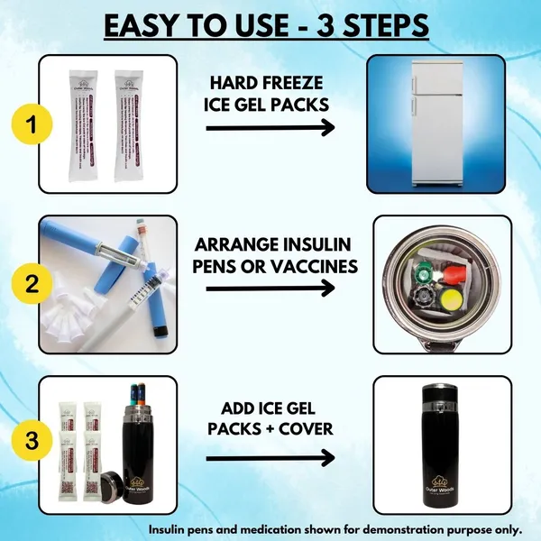 Outer_Woods_Insulin_Cooler_Bottle_Medium_(800ml)_with_8_Ice_Gel_Packs_Insulin_Cooler_For_Diabetics_Pack_(Black)