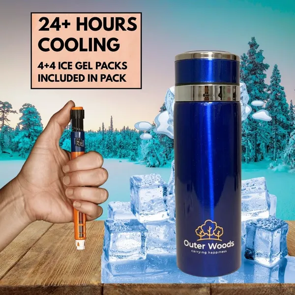 Outer_Woods_Insulin_Cooler_Bottle_Medium_(800ml)_with_8_Ice_Gel_Packs_Insulin_Cooler_for_Diabetics_Pack_Pack_(Blue)