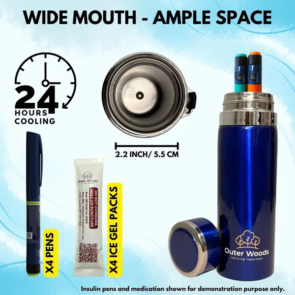 Outer_Woods_Insulin_Cooler_Bottle_Medium_(800ml)_with_8_Ice_Gel_Packs_Insulin_Cooler_for_Diabetics_Pack_Pack_(Blue)