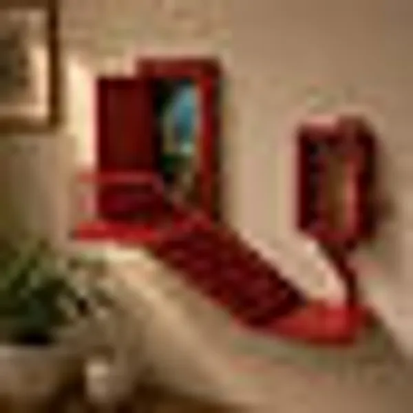 Rigid_Plastic_Whimsical_Fairy_Door_Staircase_Floating_Wall_Shelf