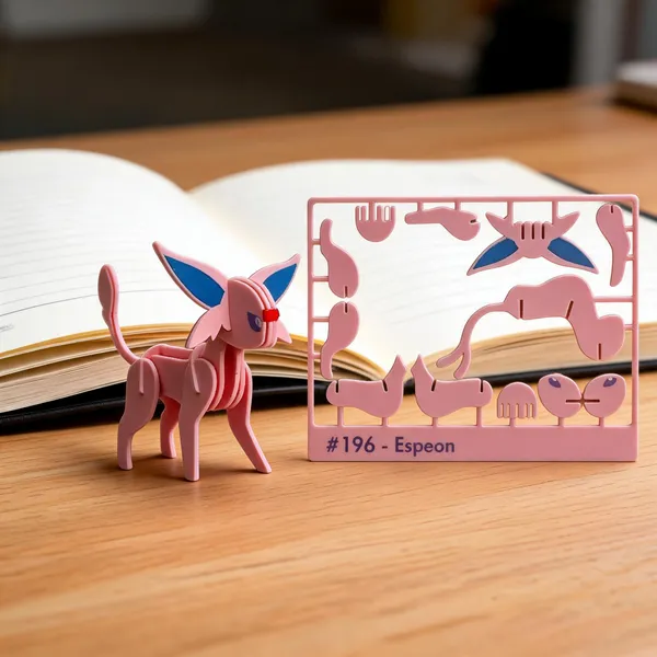 Pokemon_Espeon_196_Snap-Fit_3D_Plastic_Model_Kit_Card
