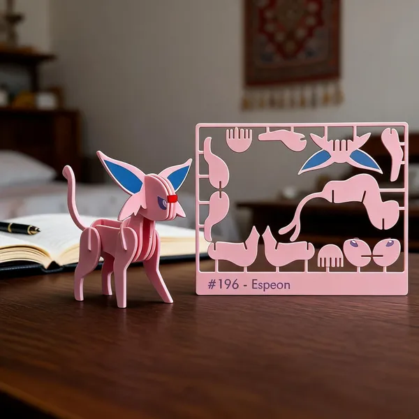 Pokemon_Espeon_196_Snap-Fit_3D_Plastic_Model_Kit_Card