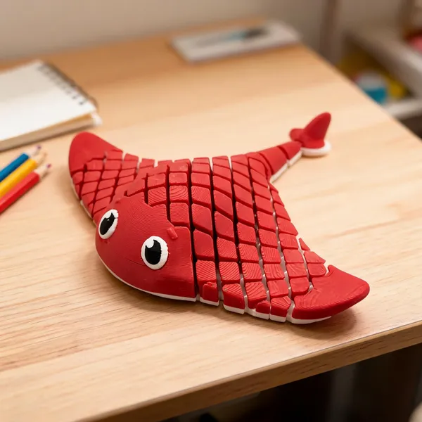 Articulated_Stingray_Flexible_Fidget_Toy_Red