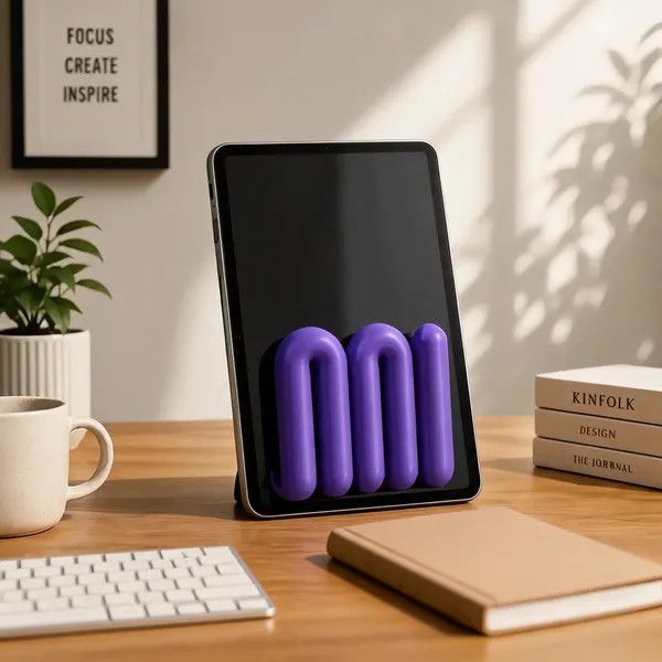 Purple_Plastic_Wavy_Vertical_Laptop_Stand_Tablet_Dock