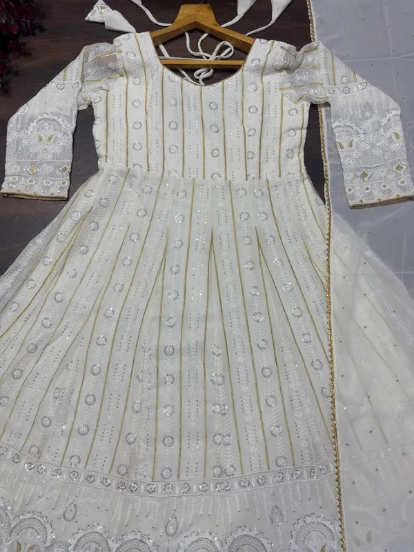 Women's_Faux_Blooming_Sequins_Anarkali_Gown_Pant_With_Dupatta