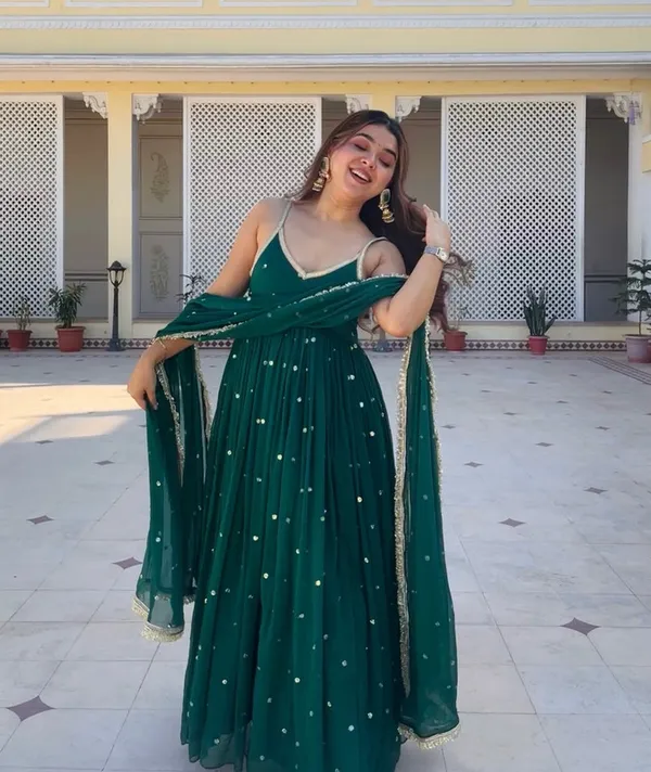 Women's_Faux_Blooming_Sequins_Anarkali_Gown_Pant_With_Dupatta