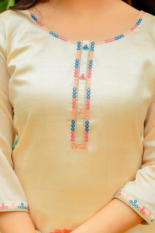 Women's_Assam_Silk_Embroidery_Beads_Straight_Kurta_Pant_With_Dupatta