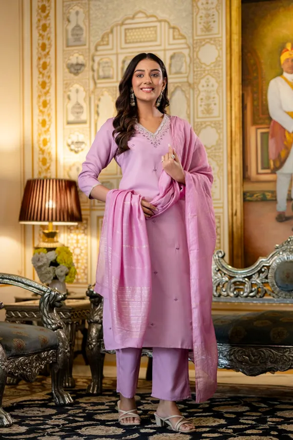Women_Viscose_Rayon_Embroidery_Kurta_Pant_Set_With_Dupatta