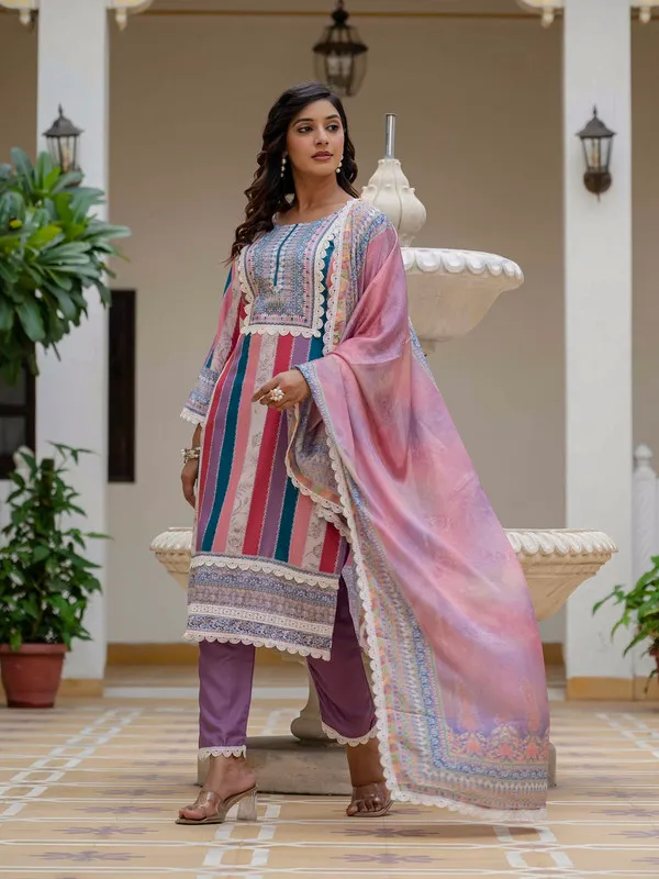 Women_Rayon_Slub_Embroidery_Kurta_Pant_Set_With_Dupatta