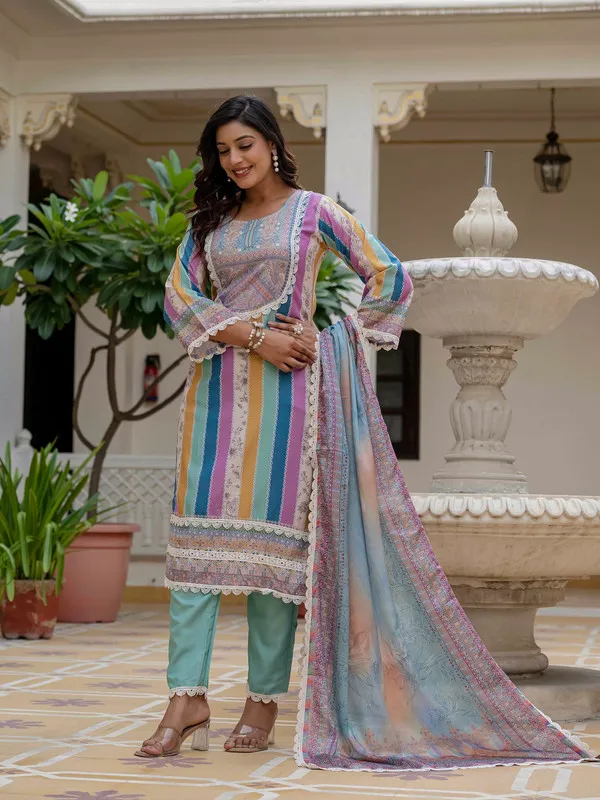 Women_Rayon_Slub_Embroidery_Kurta_Pant_Set_With_Dupatta