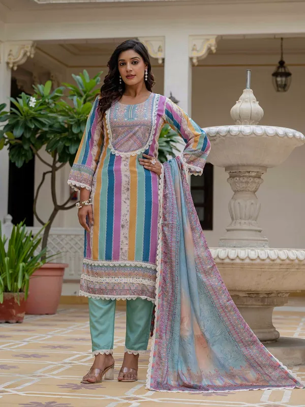 Women_Rayon_Slub_Embroidery_Kurta_Pant_Set_With_Dupatta