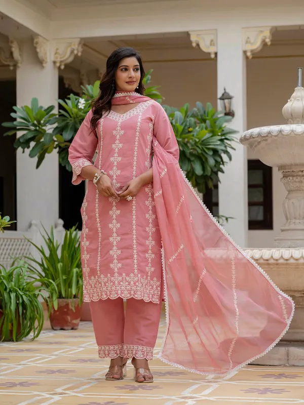 Women_Roman_Silk_Embroidery_Kurta_Pant_Set_With_Dupatta