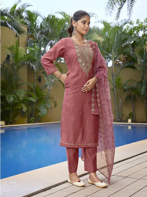 Womens_Viscose_Chanderi_Embroidery_Straight_Kurta_Pant_With_Dupatta