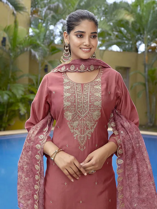 Womens_Viscose_Chanderi_Embroidery_Straight_Kurta_Pant_With_Dupatta