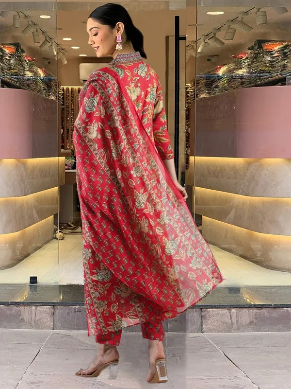 Womens_Viscose_Printed_Anarkali_Kurta_Plazzo_With_Dupatta