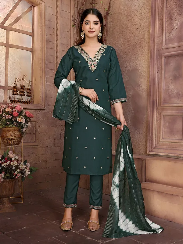 Women's_Viscose_Embroidery_Straight_Kurta_Pant_With_Dupatta