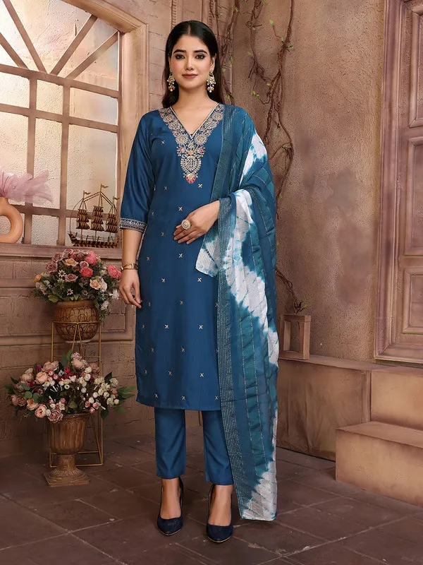 Women's_Viscose_Embroidery_Straight_Kurta_Pant_With_Dupatta