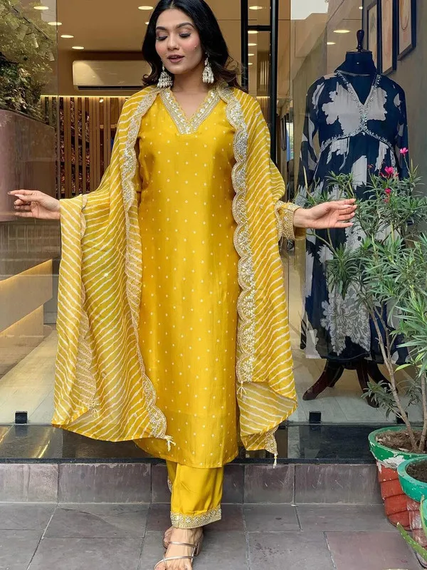 Women's_Chanderi_Embroidery_Straight_Kurta_Pant_With_Dupatta