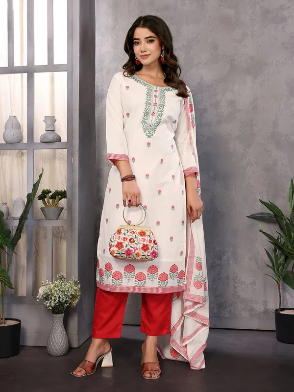 Women's_Cotton_Embroidery_design_Straight_Kurta_Pant_With_Dupatta