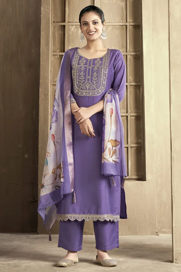Women's_Chanderi_Embroidered_Straight_Kurta_Pant_With_Dupatta