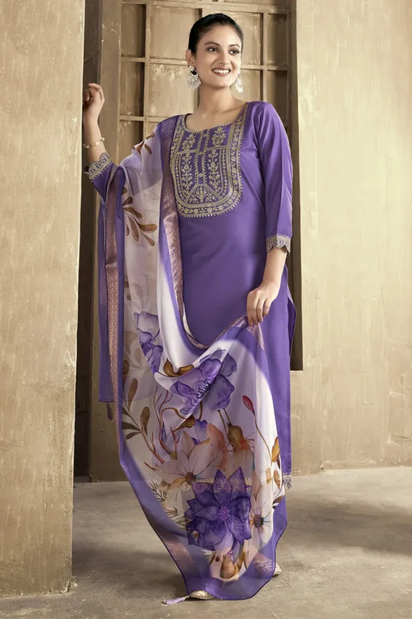 Womens_Chanderi_Embroidered_Straight_Kurta_Pant_With_Dupatta