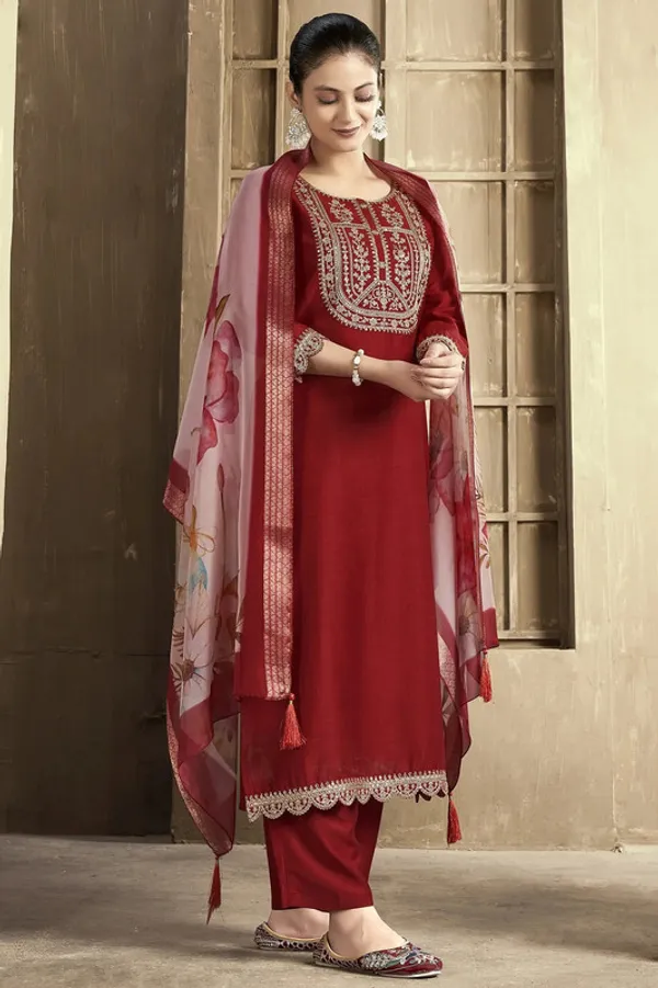 Women's_Chanderi_Embroidered_Straight_Kurta_Pant_With_Dupatta