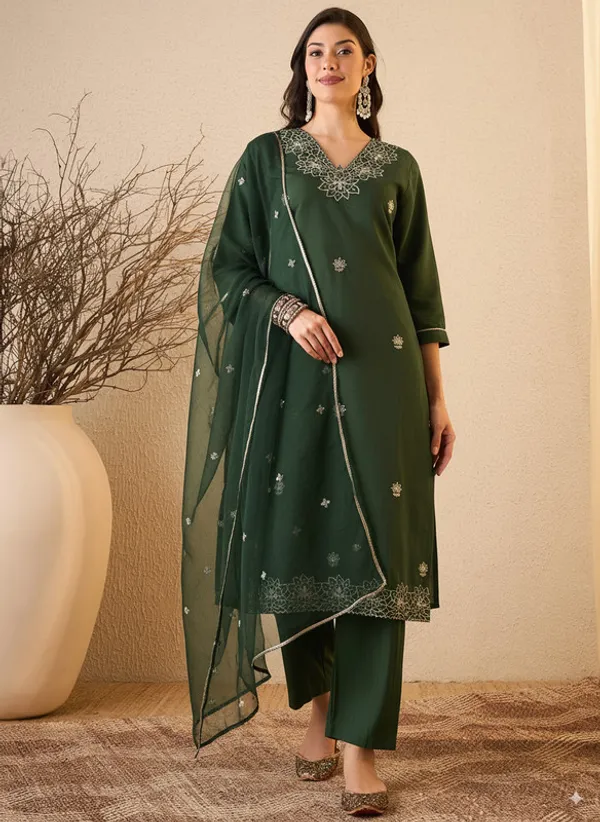 Women's_Silk_Blend_Embroidered_Straight_Kurta_Pant_With_Dupatta