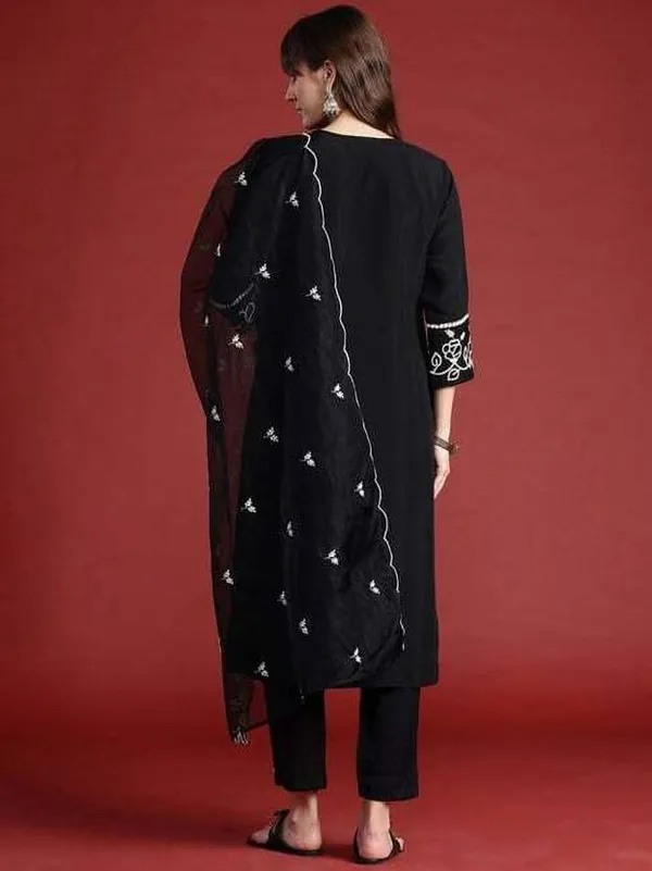 Women's_Viscose_Chanderi_Embroidered_Straight_Kurta_Pant_With_Dupatta