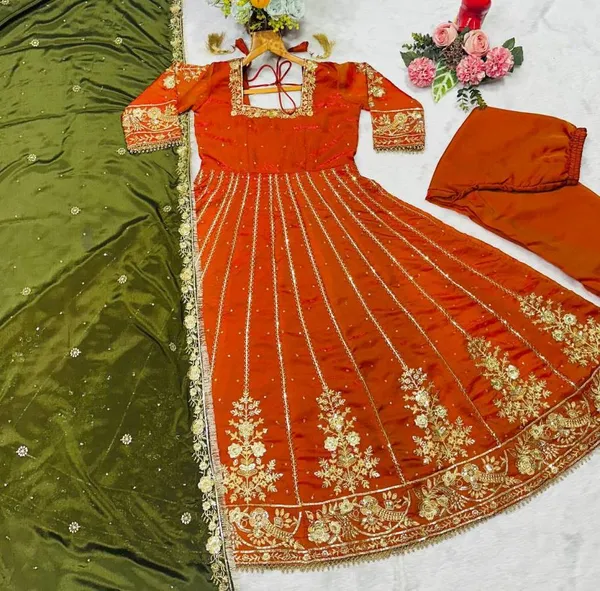Women's_Satin_Embroidered_Anarkali_Gown_Pant_With_Dupatta