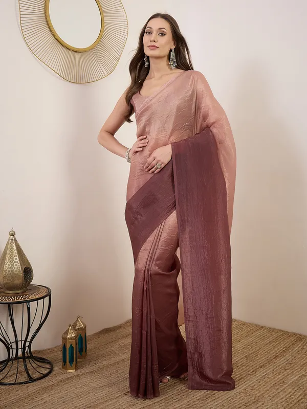 Pink_With_Mauve_Border_Satin_Woven_Saree_For_Women