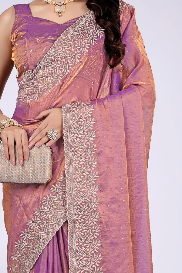 Purple_Satin_Woven_Traditional_Saree_For_Women