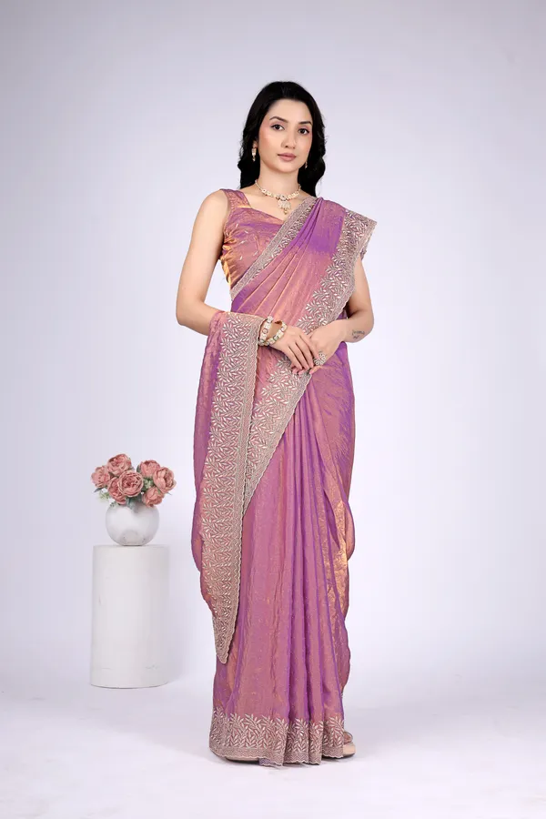 Purple_Satin_Woven_Traditional_Saree_For_Women