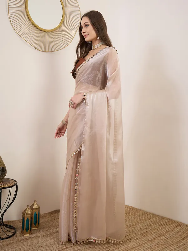 Beige_Satin_Organza_Embellished_Saree_For_Women
