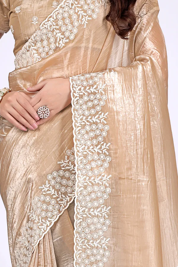 Beige_Satin_Floral_Embroidered_Saree_For_Women