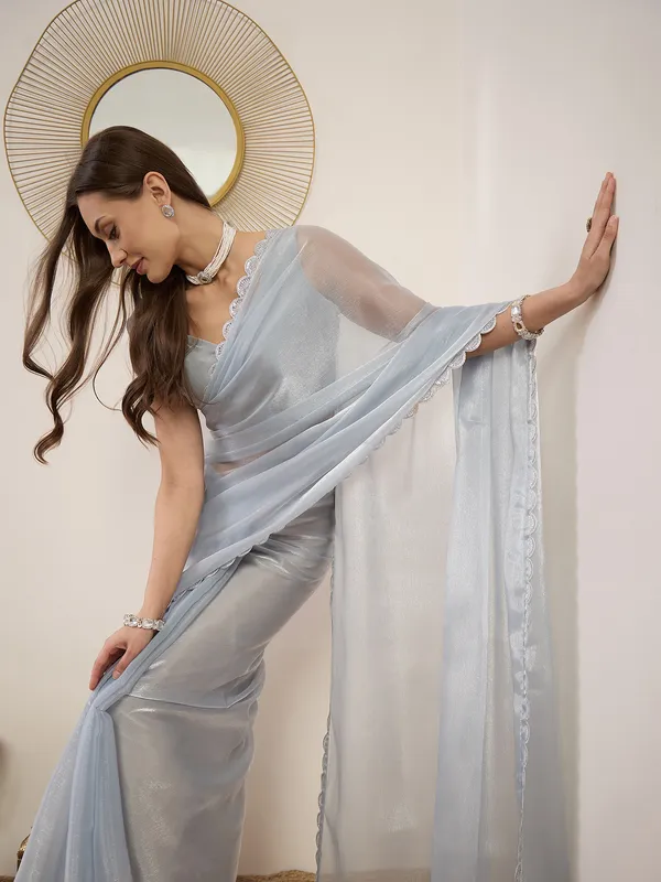Light_Blue_Satin_Lace_Border_Saree_For_Women