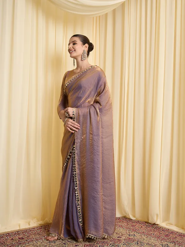 Purple_Satin_Shimmer_Saree_For_Women