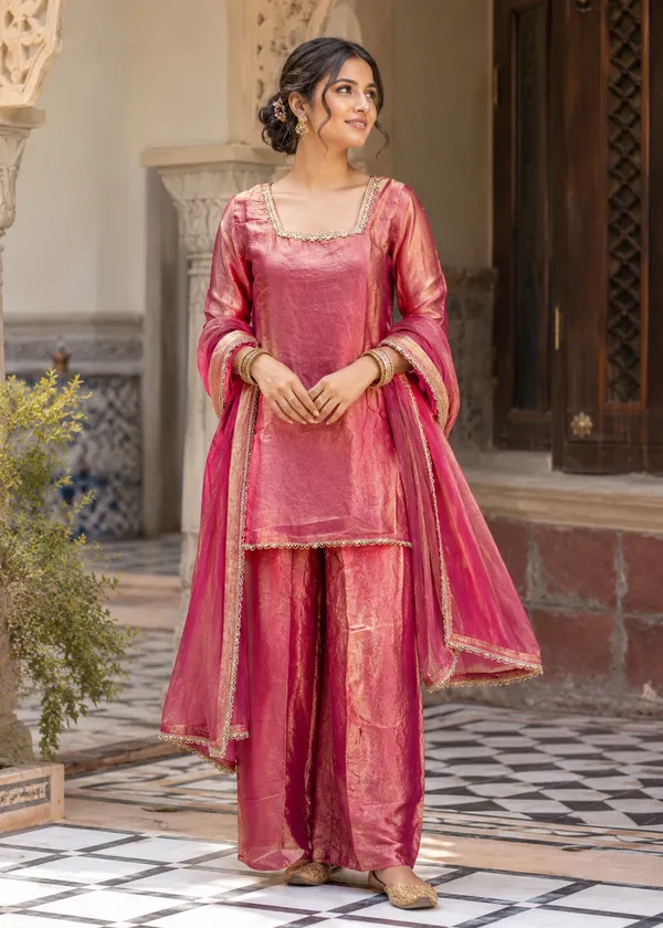 Pink_Satin_Straight_Kurta_Sharara_Set_For_Women